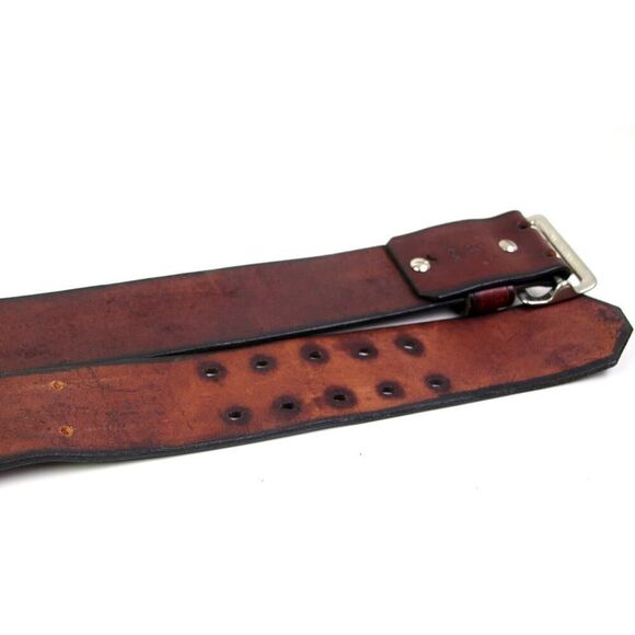 SADDLE BROWN GENUINE LEATHER 2"Wd CASUAL DRESS MARINAS MEN'S BELT Sz XXL (67T - Picture 12 of 12